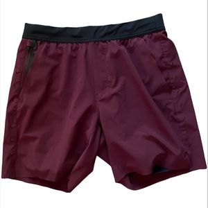 Mens Ten Thousand Athletic INTERVAL SHORT (LINER), Medium, Maroon